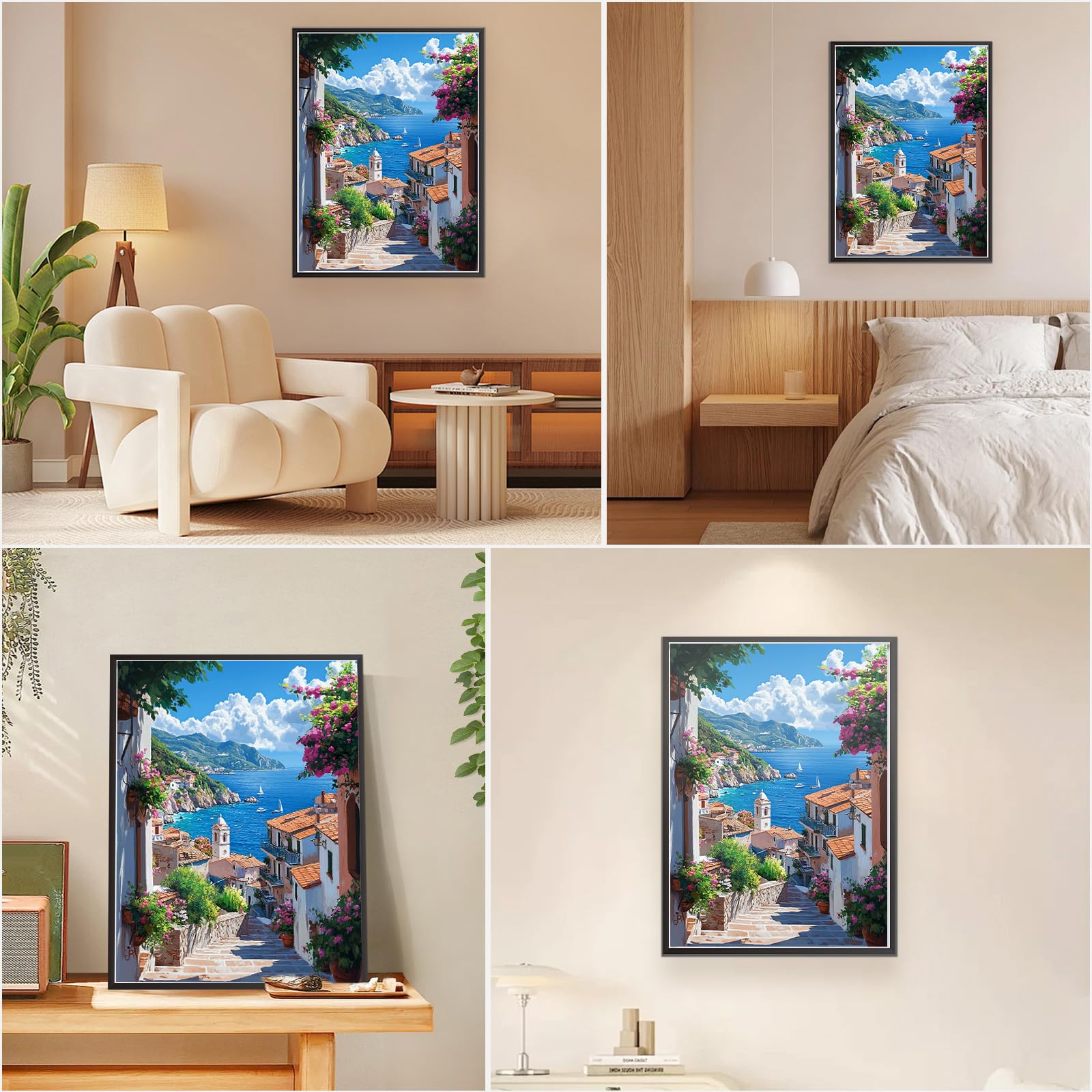 MEIYUDA Peinture par Numero Adulte Paysage, Vue de rue Kit de Peinture à l'Huile sur Toile par Numéro, Decoration Maison Cadeau 40x50cm(sans Cadre MEIYUDA Peinture par Numero Adulte Paysage, Vue de rue Kit de Peinture à l'Huile sur Toile par Numéro, Decoration Maison Cadeau 40x50cm(sans Cadre
