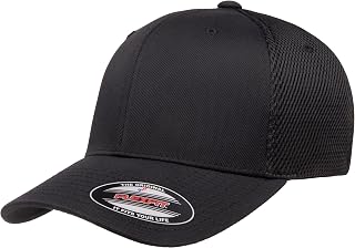 Flexfit Unisex Mesh Fitted 2-Tone Trucker Hat - Breathable Airmesh, All-Weather Comfort, One Size Fits Most