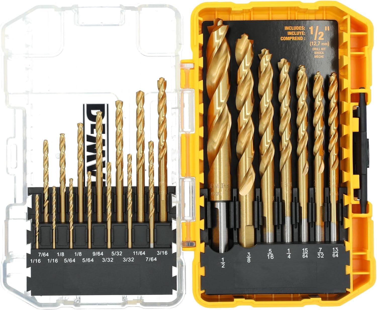 DEWALT Titanium Nitride Coated Drill Bit Set