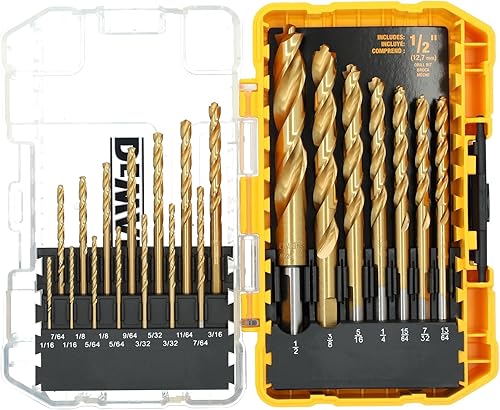 DeWalt DW1361 Juego de brocas de Titanio Pilot 21 unidades