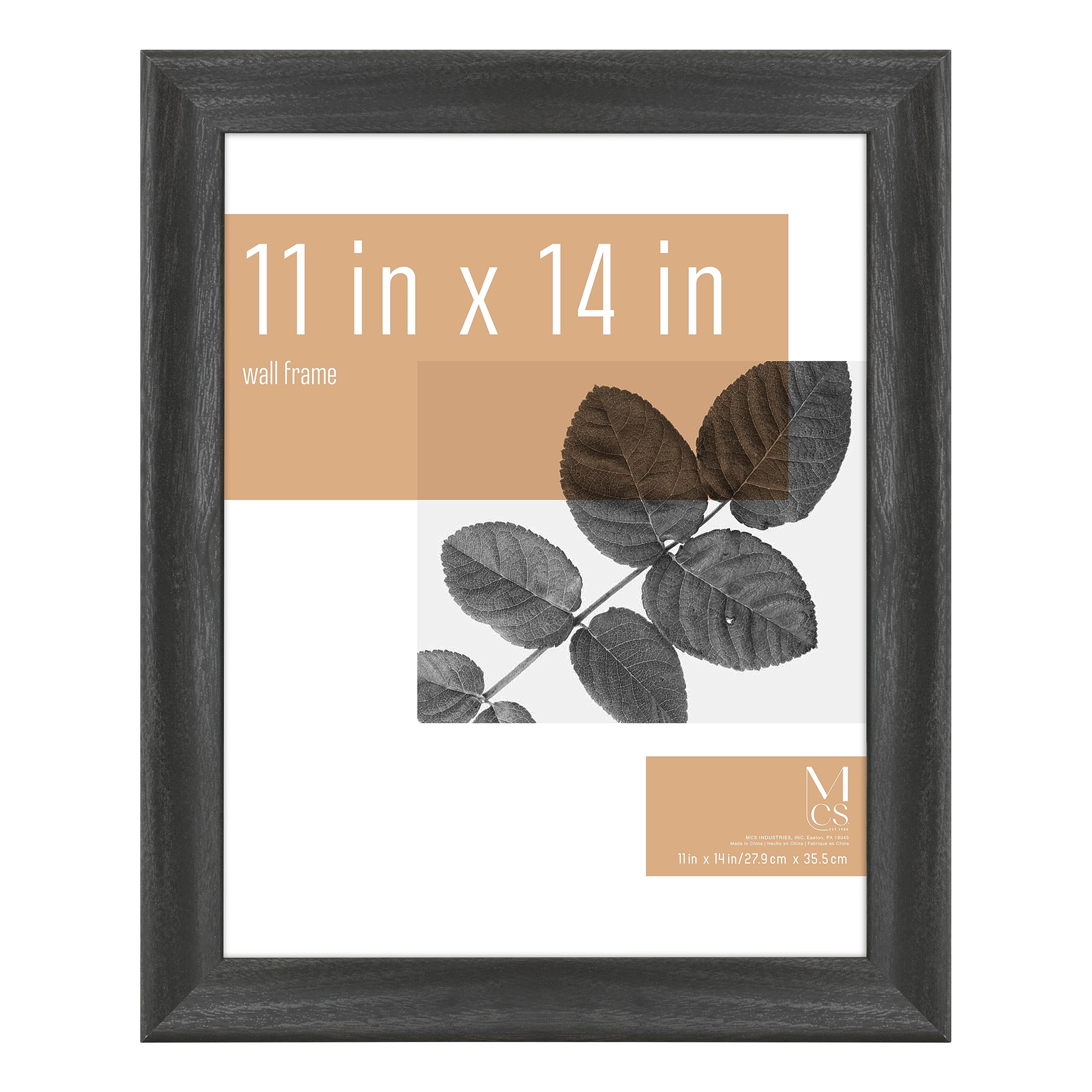 MCS Studio Gallery Classic Picture Frame Black Woodgrain Engineered Wood