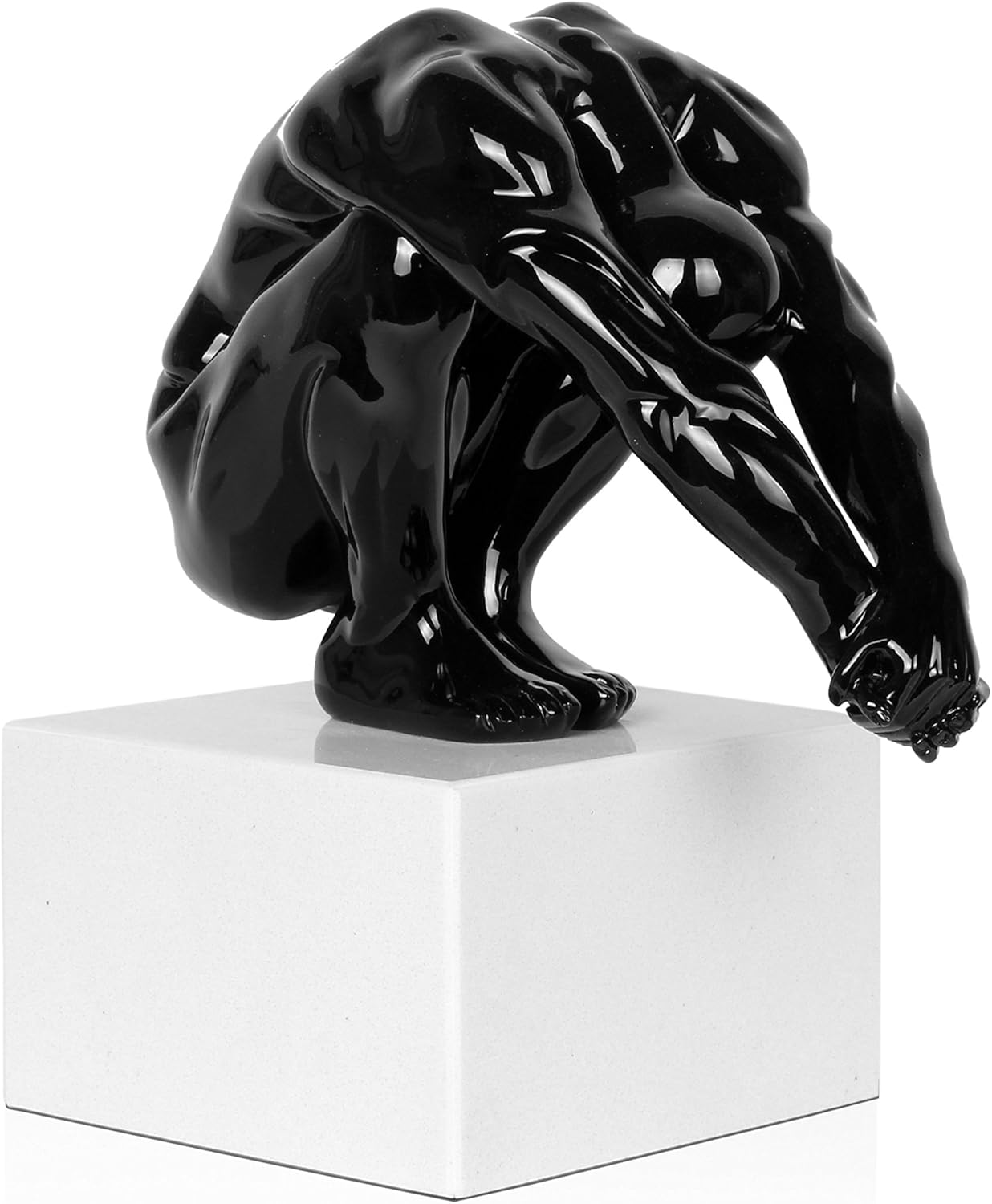 World Art Torment Resin Sculptures, 32 x 15 x 31 cm, Black