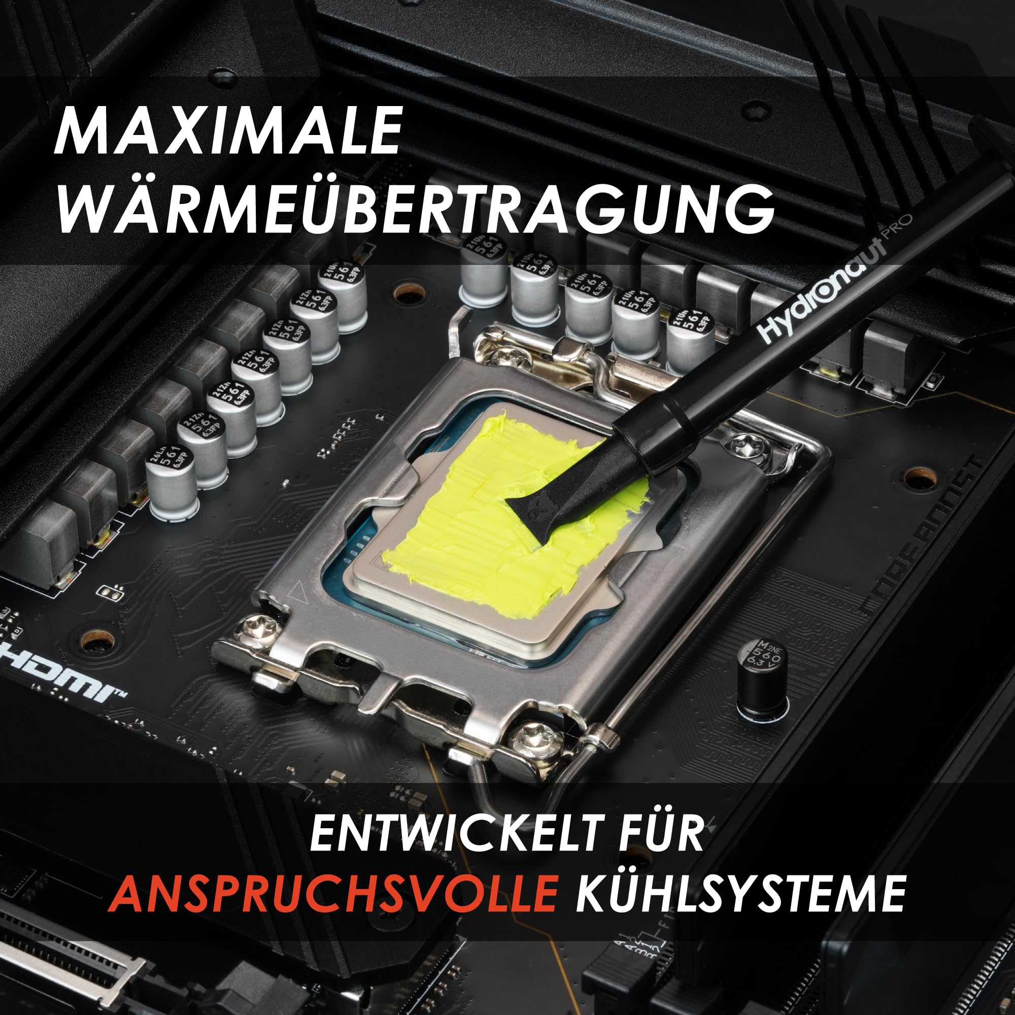Thermal Grizzly Hydronaut Pro - 30g Wärmeleitpaste - silikonfrei, herausragende Wärmeleitfähigkeit und Langzeitstabilität für CPU, GPU, anspruchsvolle Workstations und industrielle Kühlsysteme