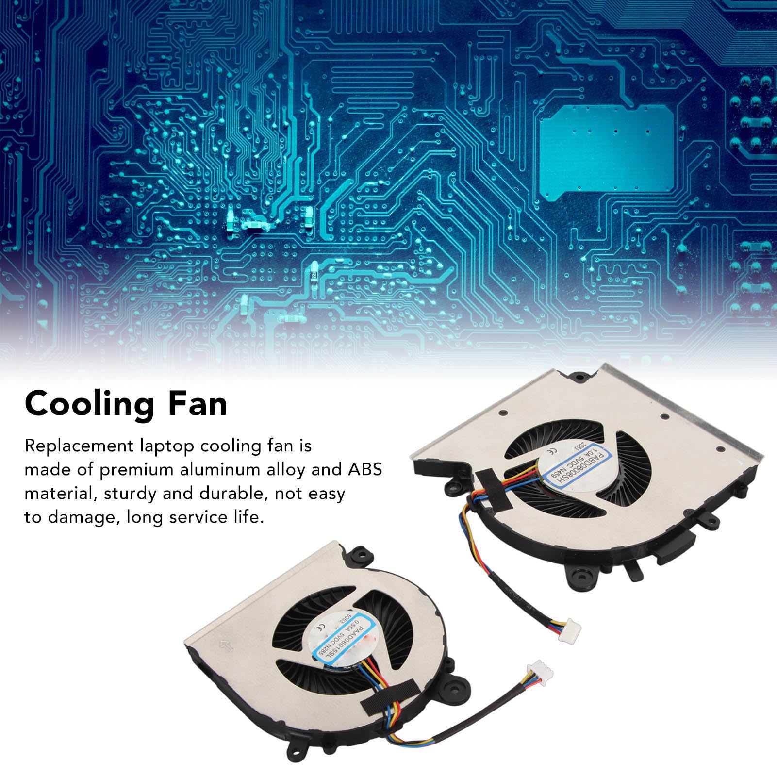 Ventola di Raffreddamento per Laptop GF66 GL66 MS 1581 di Ricambio con Connettore di Alimentazione a 4 Pin, Lega di Alluminio Premium e Materiale ABS, Facile da (GPU