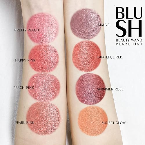 Miniatura 5 de KYDA Ownest Beauty-Pearl Pink - Varita de belleza para rubor, rubor facial brillante con aplicador de cojín, acabado de perla natural, fórmula