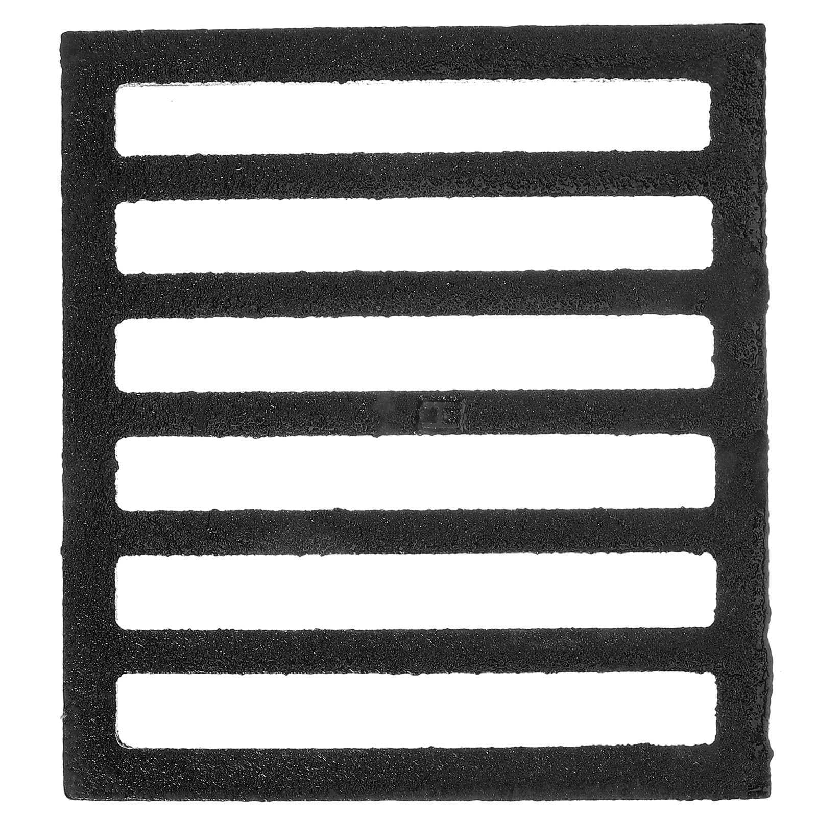Sosoport Tapa de Drenaje de Piso, Tapa de Drenaje, Hierro, Cuadrada, Negra, Previene Obstrucciones y Asegura un Flujo de Agua Suave, para Baño y Ducha