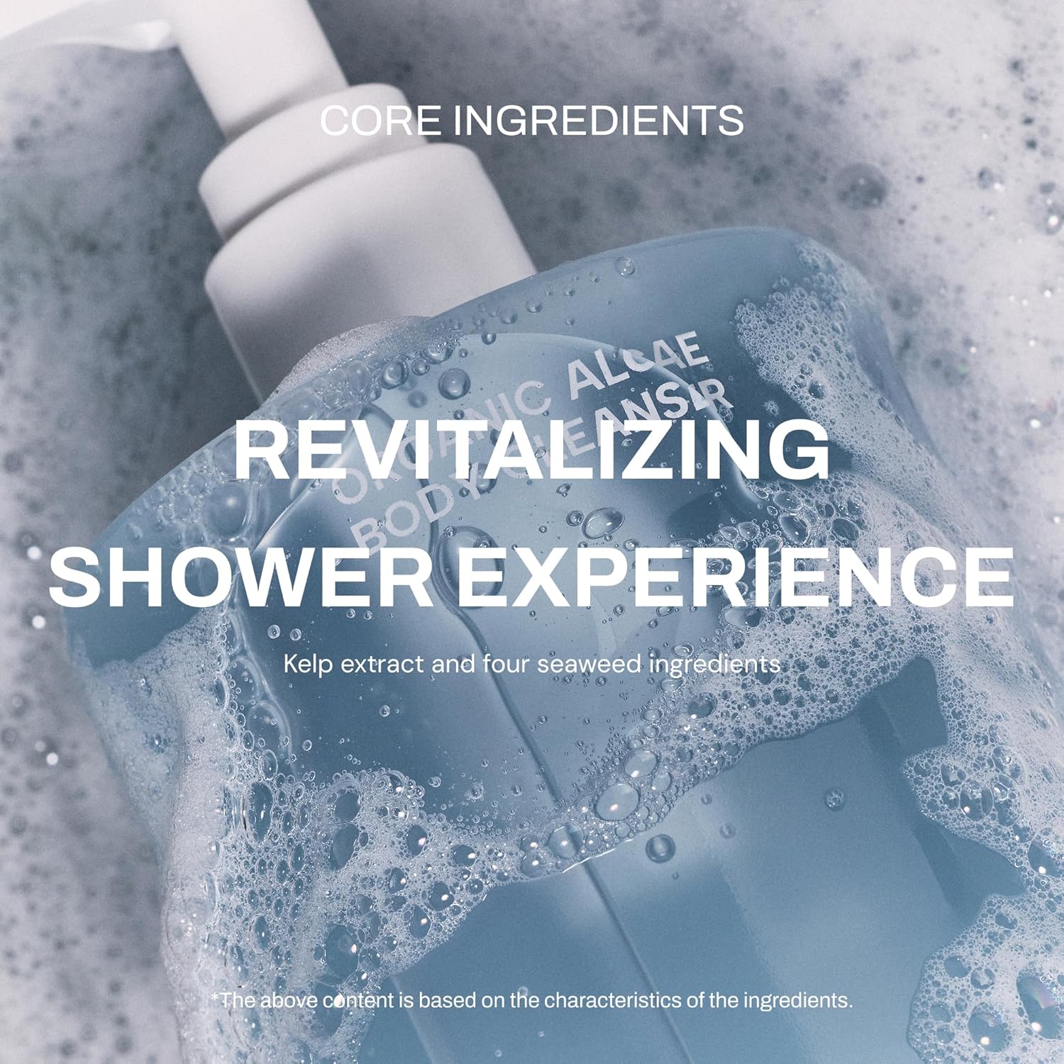 Whamisa Organic Algae Body Cleanser – Contouring, Fermented Ingredient Formula for Refreshing Skin, Body Wash, Korean Skin Care (490ml) - Image 4