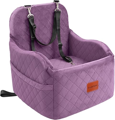 Miniatura 15 de Asiento elevador de coche para perros pequeños/medianos, almohadilla elevada de 6 pulgadas de espuma viscoelástica, completamente desmontable y