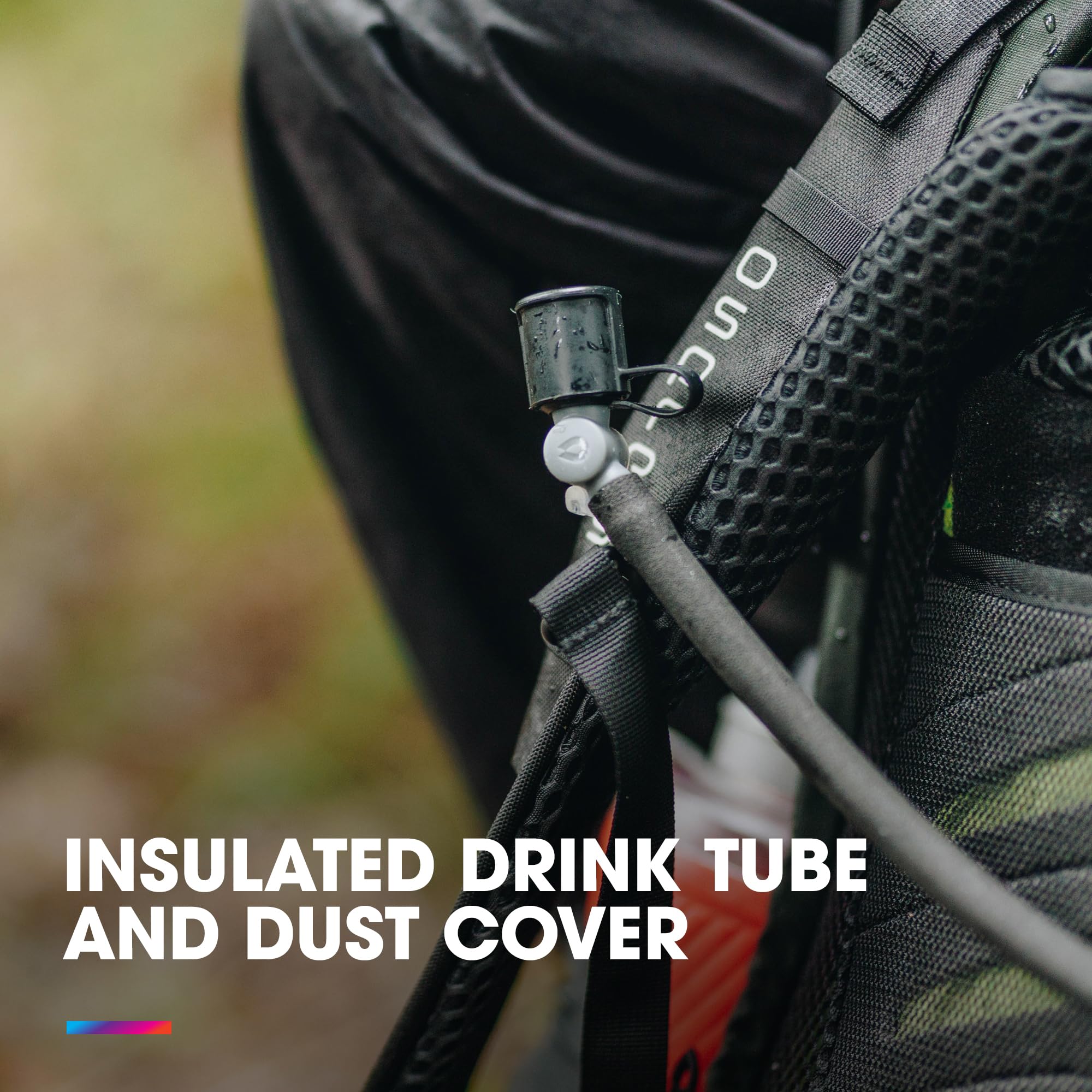 Hydrapak Force DSL - Depósito de Agua Ultra Duradero para Mochilas de hidratación tácticas y portaplatos, 3 litros, Perfil Plano, Tubo Aislante, Seguro y fiable