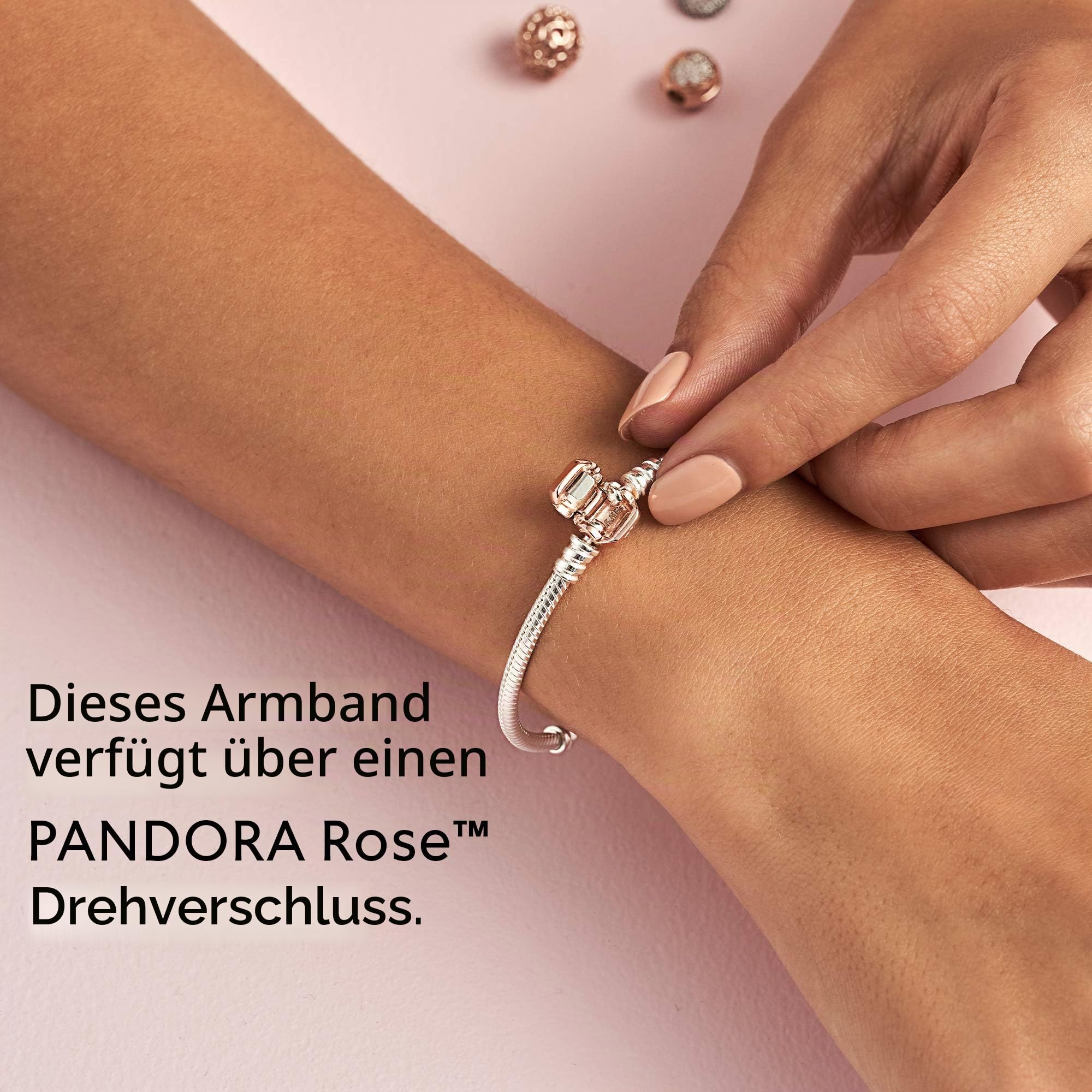 Pandora Icons Schlangenketten-Armband mit 14-karätig vergoldetem Verschluss