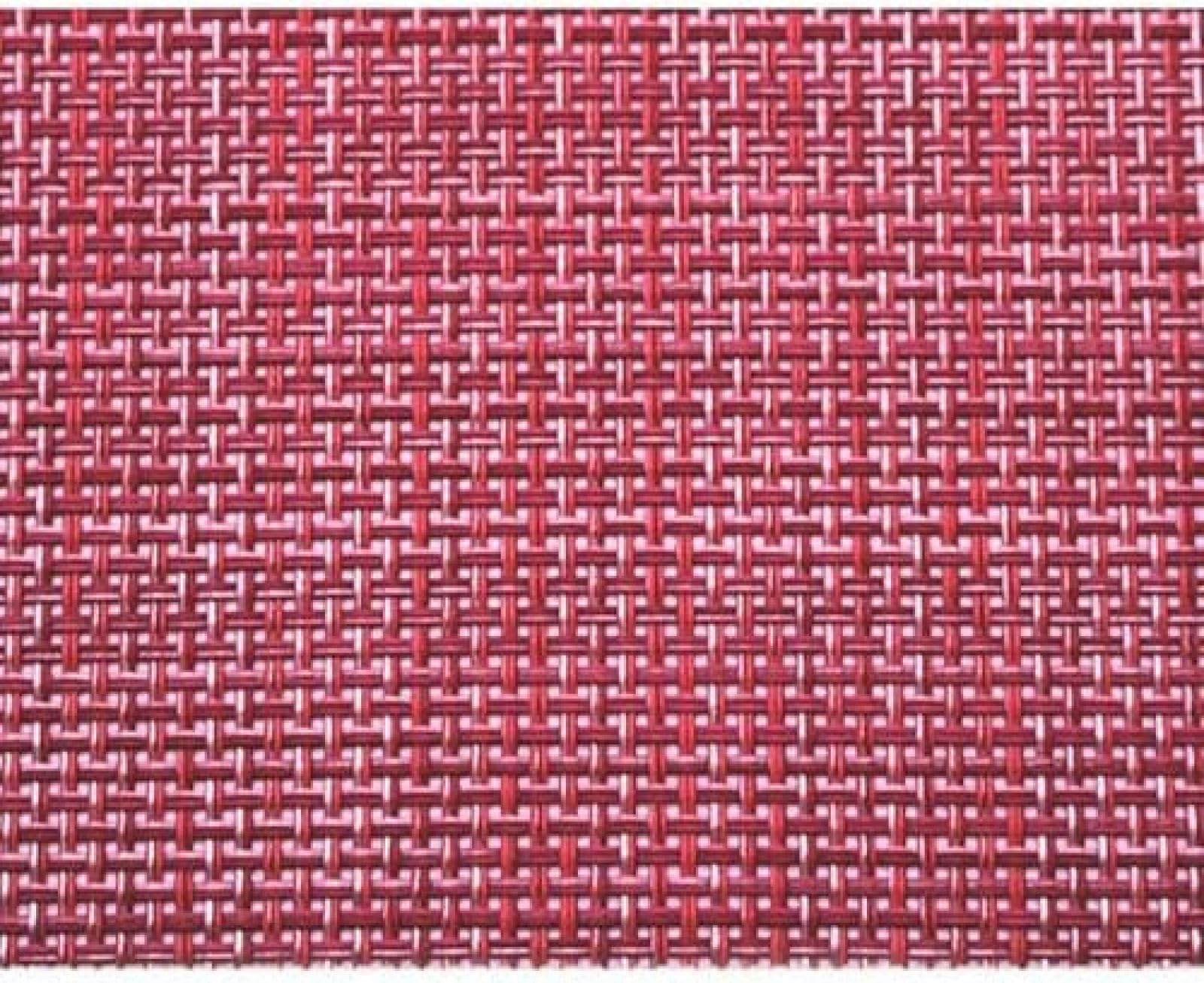 Set de table de salle à manger rouge pour repas quotidiens et lavables
