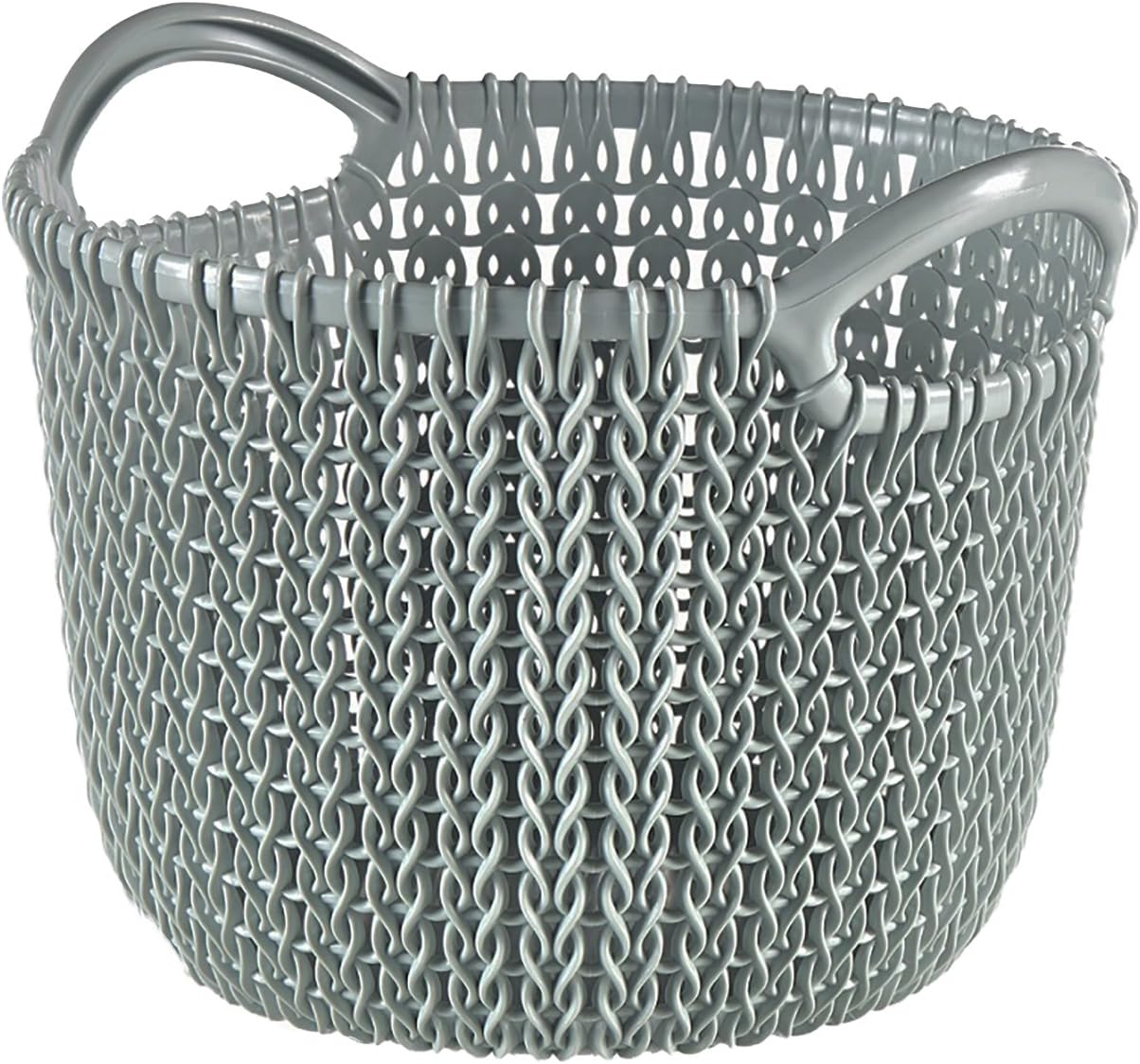 Curver Basket Knit Round 3L, 20.5 x 19.5 x 16 cm, Misty Blue Home & Kitchen