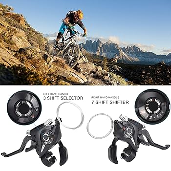 ピンクの猫■Brake Lever w/ 3s Shifter■ Amazon.com : Shimano ST-EF500 Lever Set 3x7-SPEED V-Brake