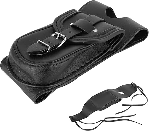 Miniatura 7 de Bolsa de tanque de motocicleta de piel sintética para consola de salpicadero, bolsa central de montaje para silla de montar, riñonera de motocicleta