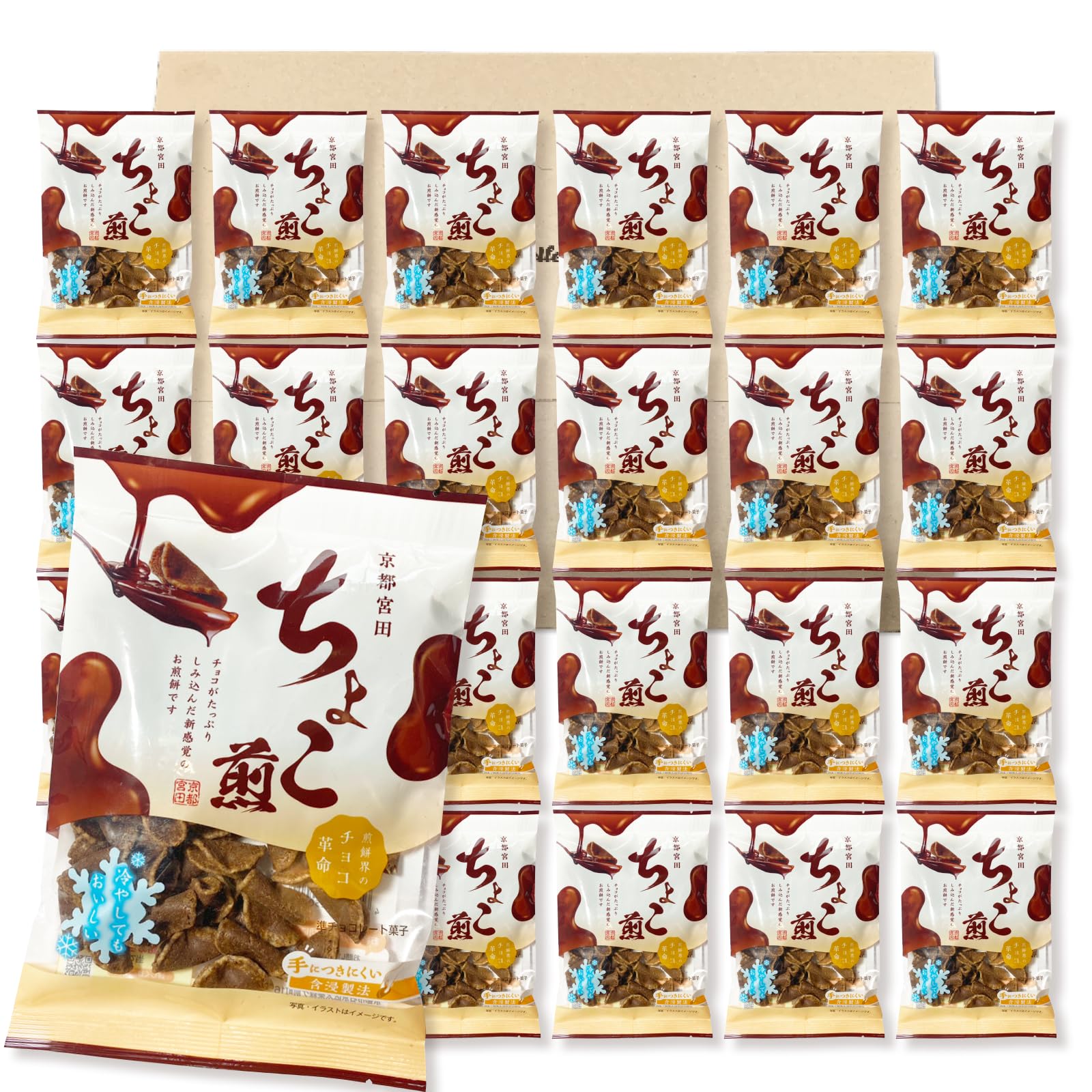Amazon.co.jp: 宮田製菓本舗 ちょこ煎 90g ×24袋セット PSJBOX