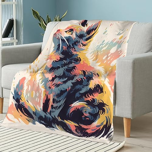 Miniatura 2 de Capybara - Manta de diseño colorido de Capybara, regalos divertidos de Capybara para niñas y niños, mantas Capybaras, felpa suave para sofá cama, 50