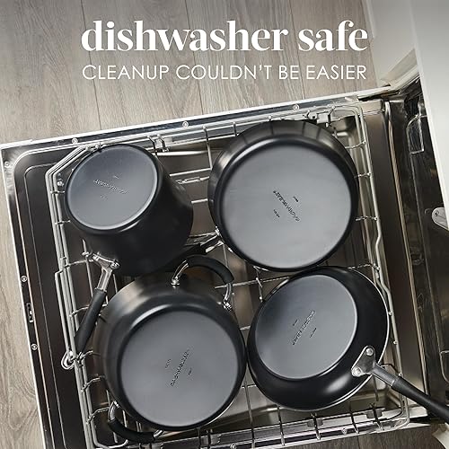 Miniatura 5 de Rachael Ray Cucina - Juego de utensilios de cocina de cerámica, 13 piezas, ollas y sartenes de cerámica con sartenes antiadherentes, sartén,