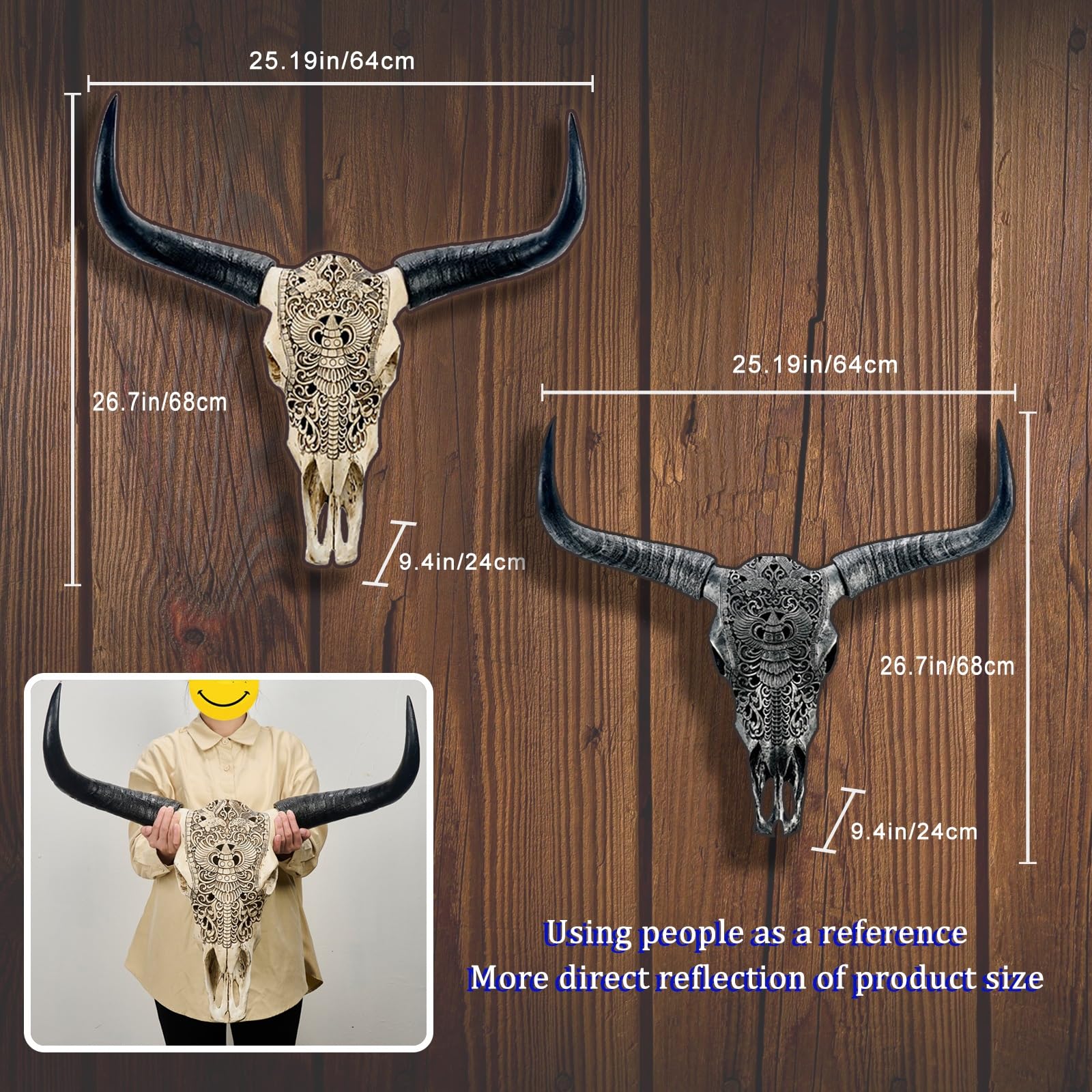 角　水牛　バッファロー　インテリア 壁飾り 壁掛け オブジェ インテリア スカル バッファロー 水牛