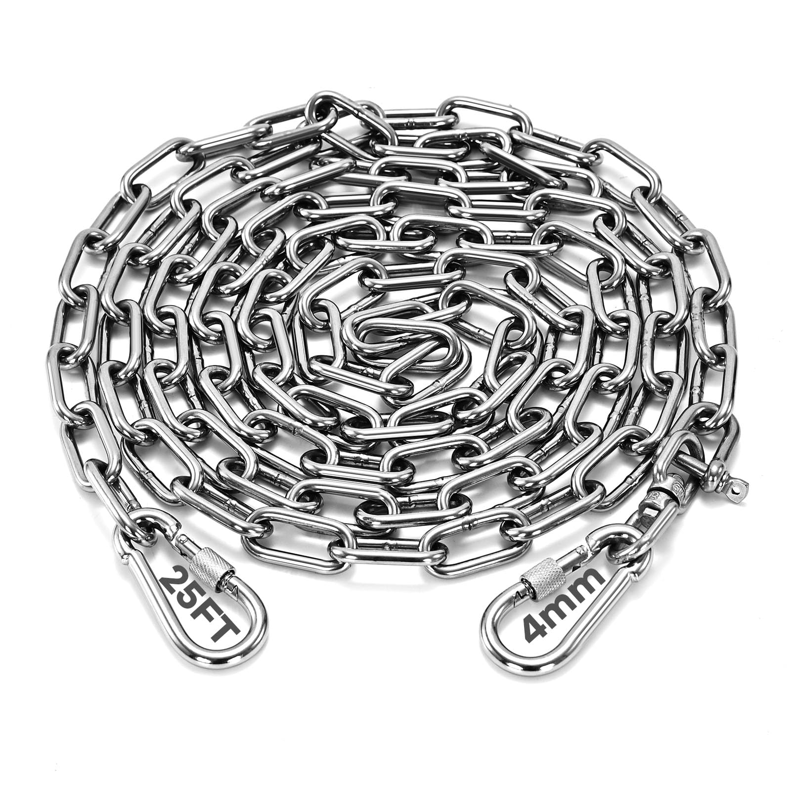 Amazon.com : HQQNUO Dog Chain for Yard, 4MM 25FT Leads for Yard