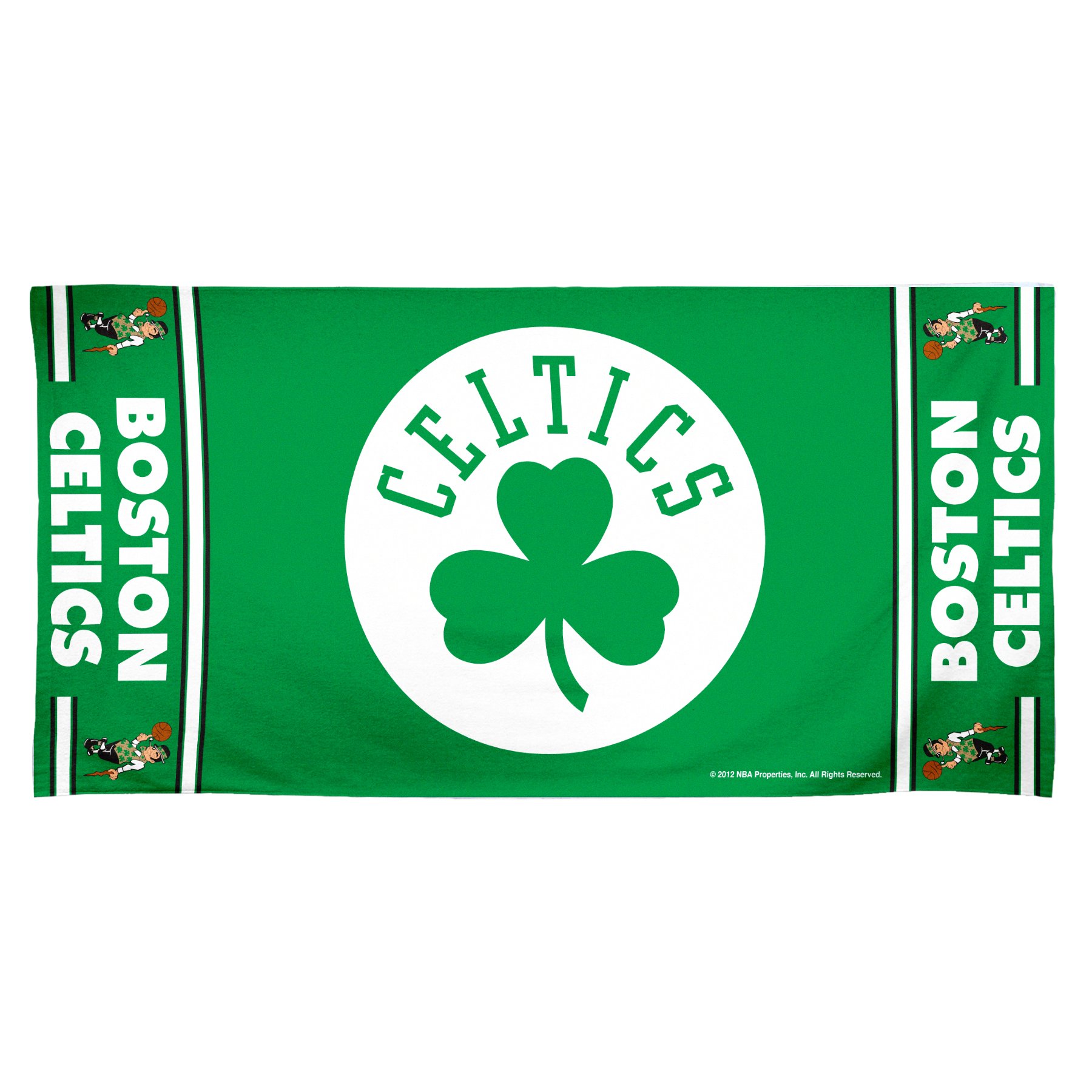 Serviette NBA Boston Celtics en velours de coton imprimé haute définition