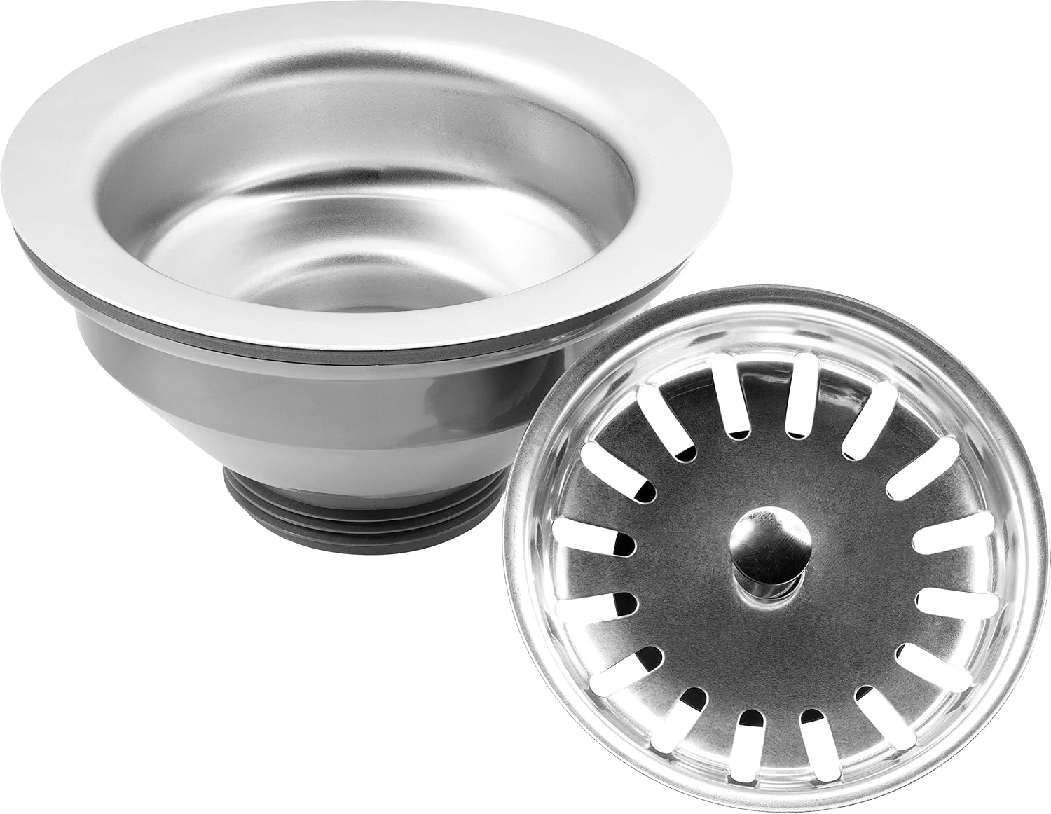 Cornat Recycled Basket Valve for Sinks – 1 1/2 Inch Male Thread – Made from Recycled Plastics – Made in Germany Quality/Strainer Basket/Sink Drain Strainer / T352020R