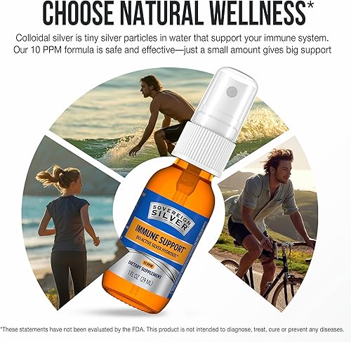 Miniatura 7 de Sovereign Silver Hidrosol bioactivo de plata 10 PPM Spray de rociado fino, 1 onza