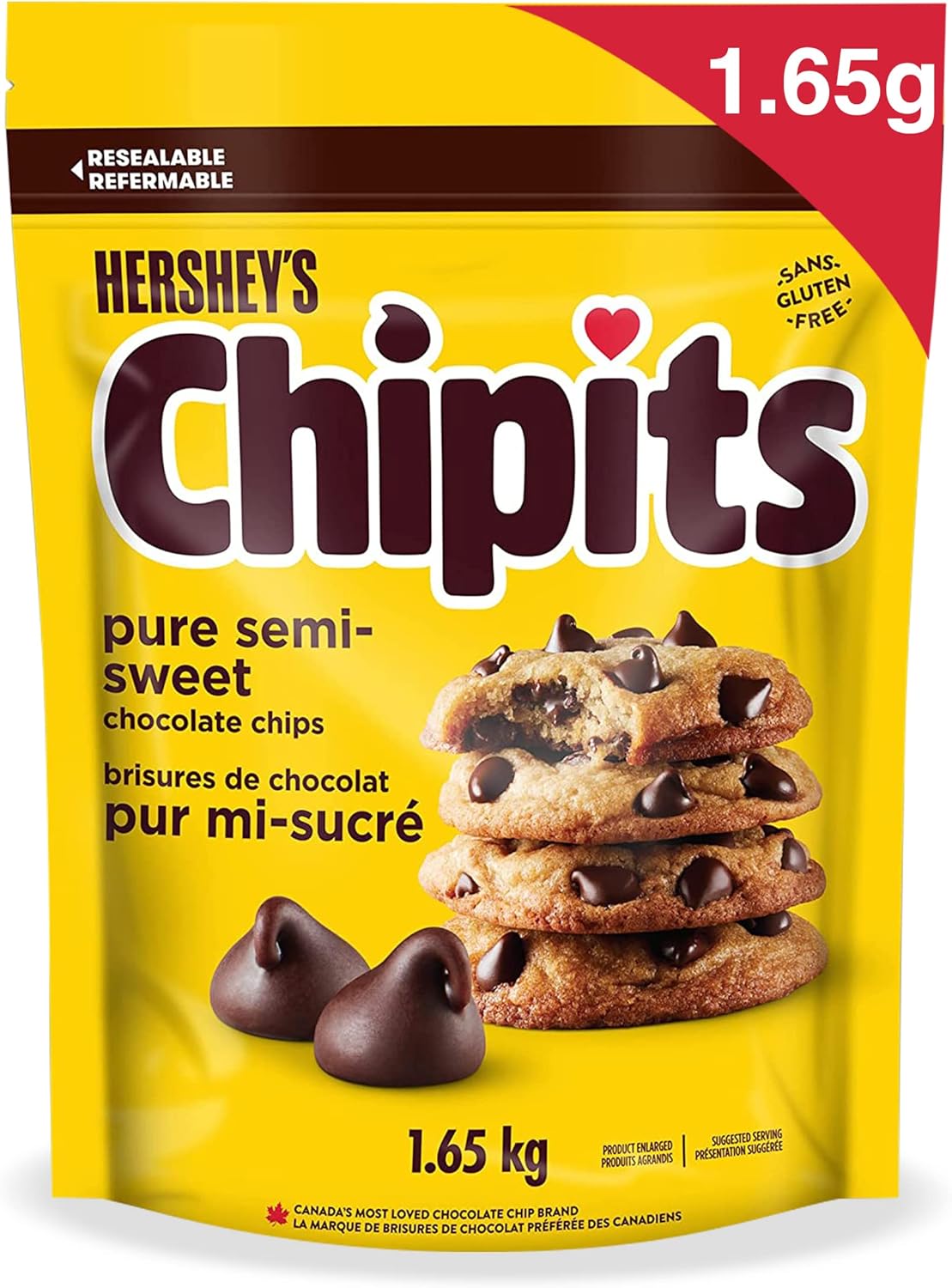 CHIPITS Chocolate Chips for Baking, Baking Ingredients, Pure SemiSweet