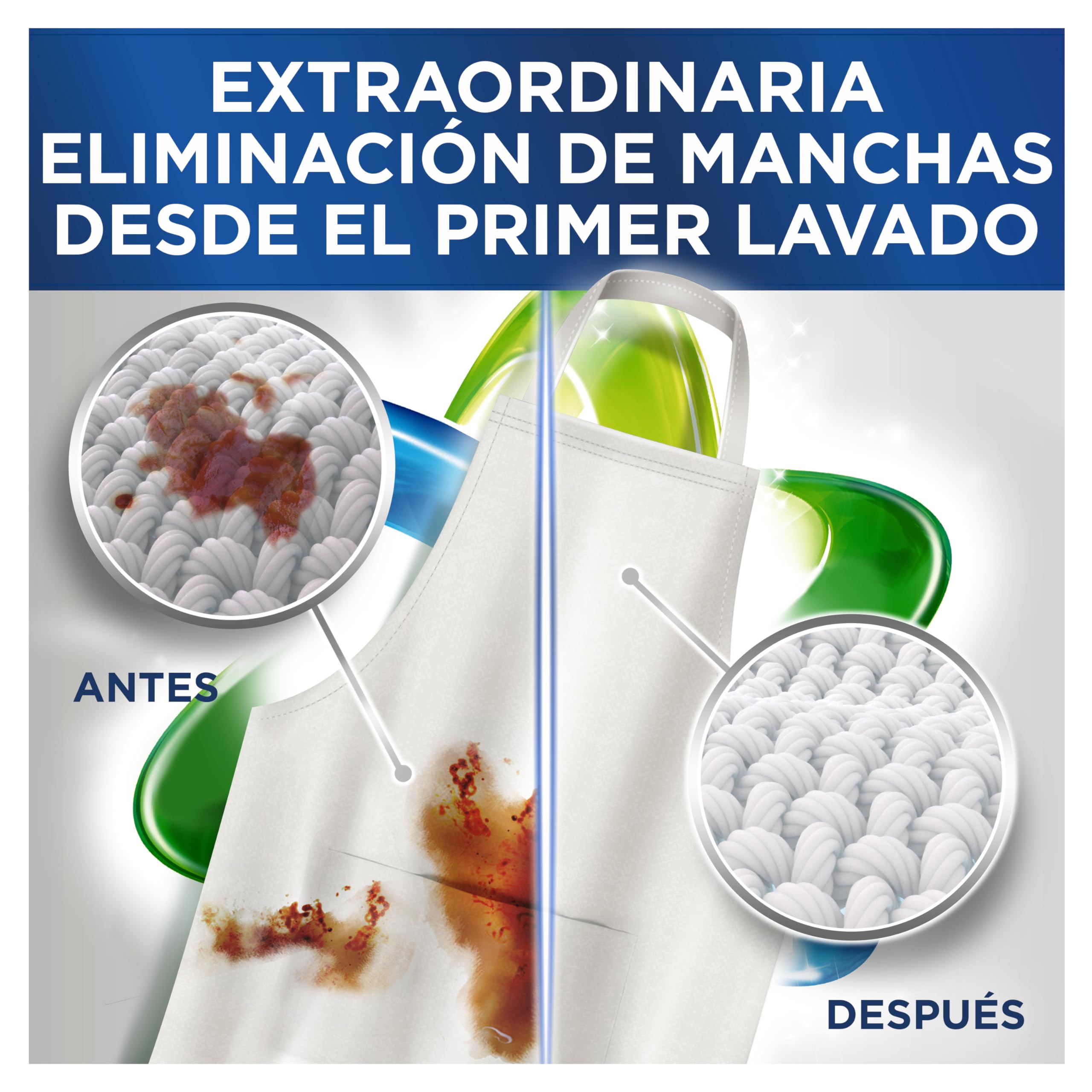 Ariel Professional, Detergente Lavadora Liquido, 120 Lavados, 6L (2 x 3L), blancos brillantes lavado tras lavado