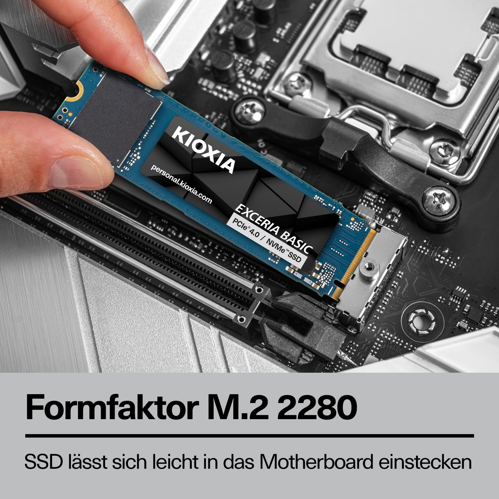 KIOXIA EXCERIA Basic – 1TB M.2 2280 NVMe SSD – PCIe 4.0, bis zu