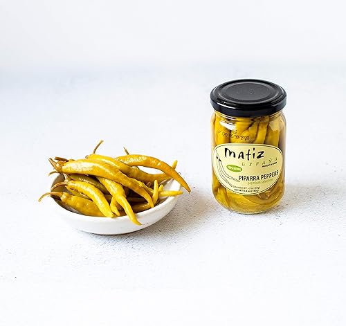 Miniatura 2 de Matiz Piparras, Pimientos de Guindilla Vascos (6.4 oz.) Pimientos verdes en escabeche españoles de España