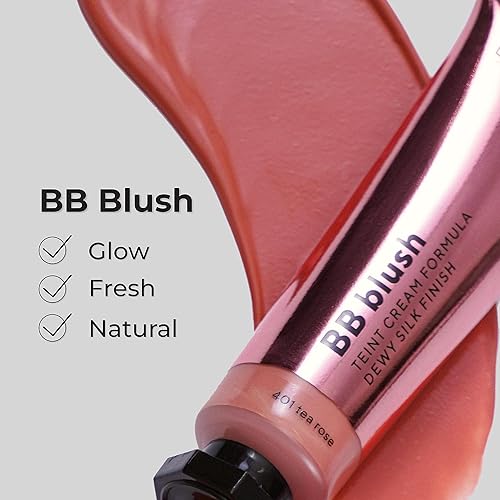Miniatura 5 de BB Blush - Maquillaje para mejillas, rubor líquido ligero, contorno de crema mezclable para acabado nude, rosa de té, 0.3 fl oz0.33 onzas líquidas