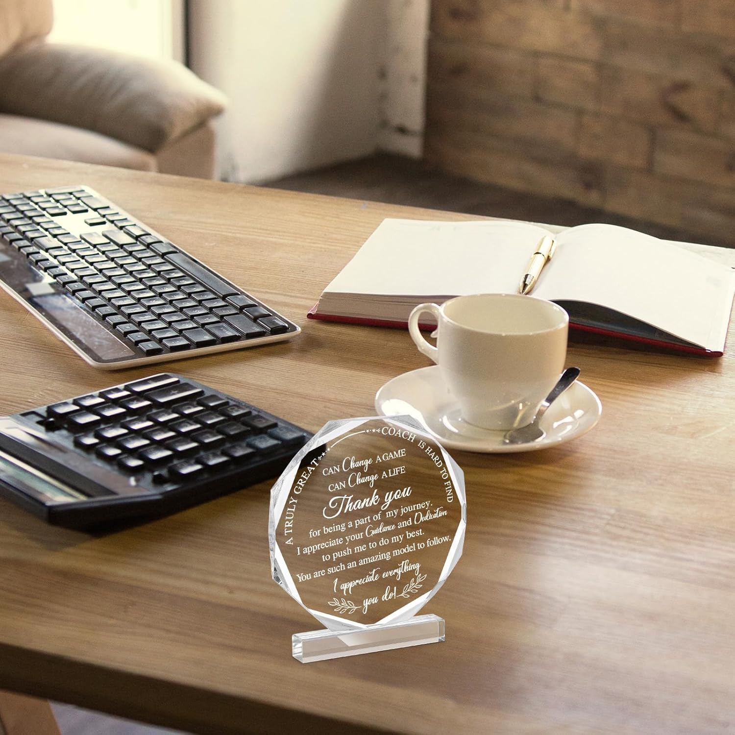 Chunful Coach Gifts Thank You Gifts for Women Men Acrylic Plaque Appreciation Gift Football Soccer Baseball Coach Office Coworker Gift Table Decor for Birthday - Image 4