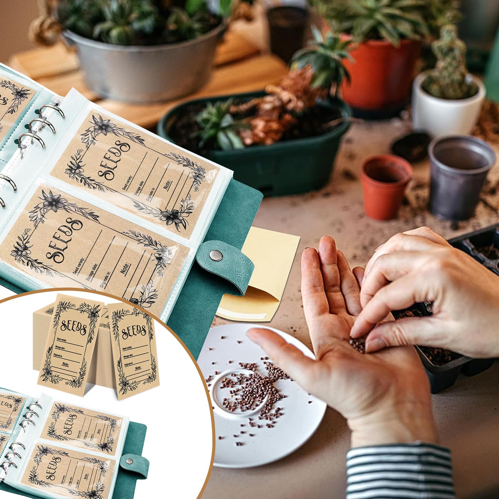 100 pz/pacco buste di semi di carta Kraft Mini buste buste da giardino borsa per la conservazione della casa cibo tè piccola conservazione regalo  15
