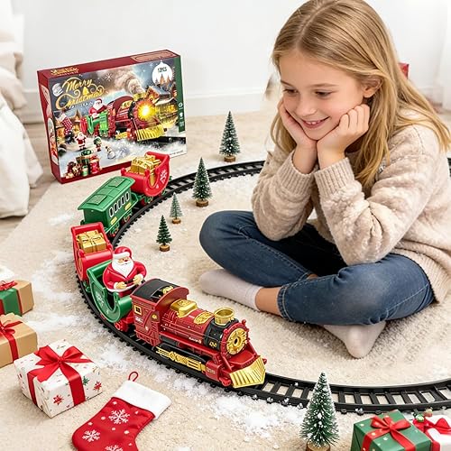 Miniatura 7 de Juego de trenes de Navidad Mini Trenes de Santa