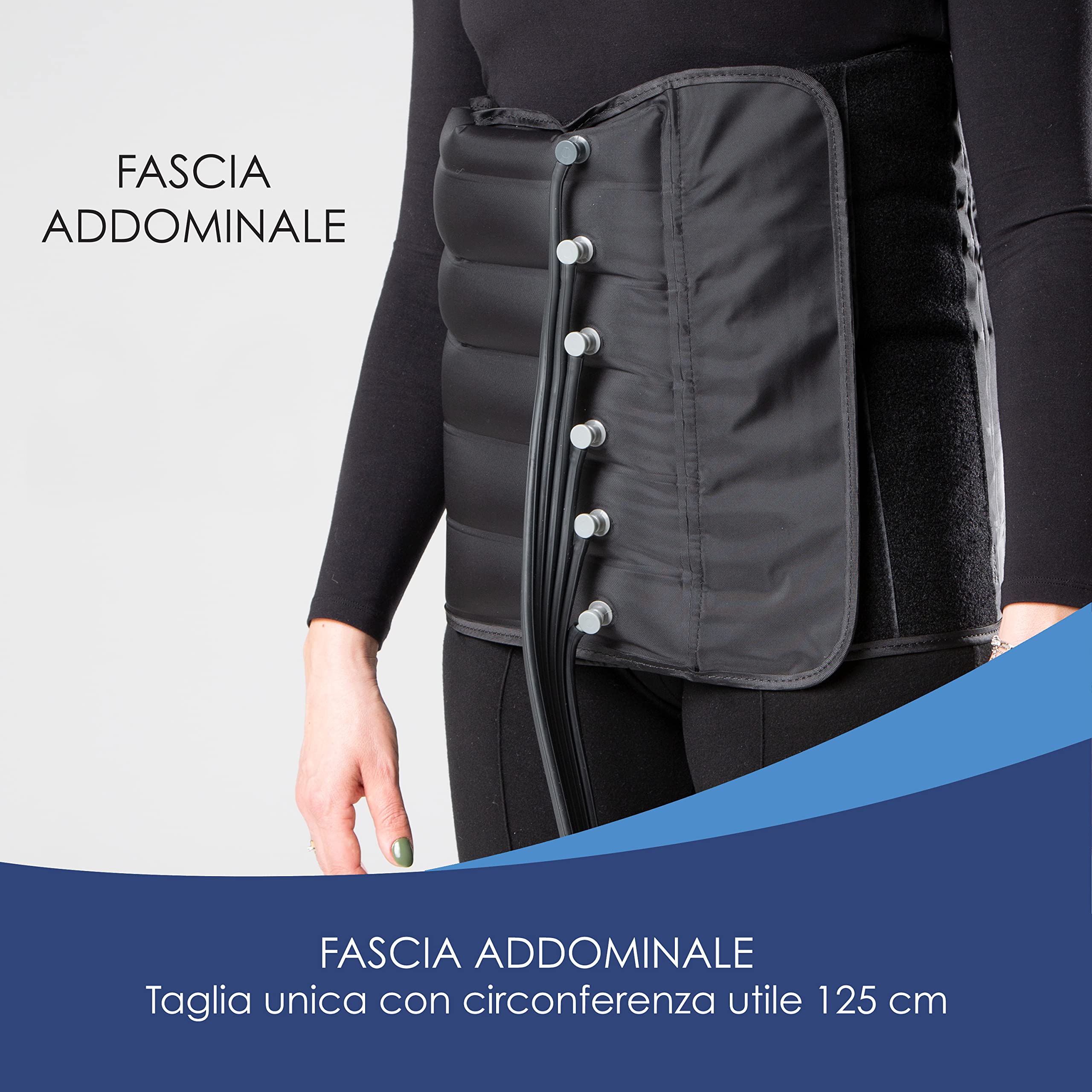 Dinamicamed ® PRO 6.0 Pressoterapia Linfodrenaggio Professionale Digitale Classic, Pressoterapia per Casa con 6 Programmi di Lavoro, Massaggio Linfodrenante a 6 Camere con Gambali XL e Fascia Addome