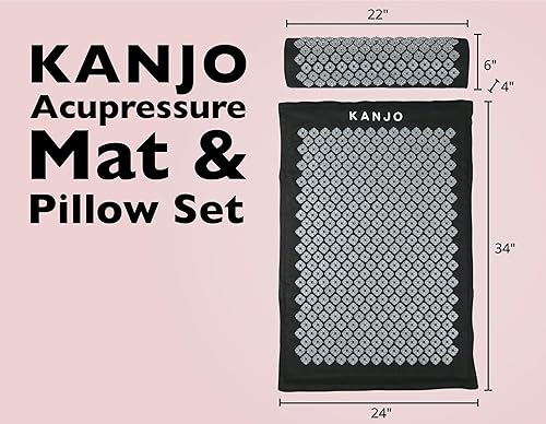 Miniatura 3 de Kanjo FSA HSA - Juego de alfombrillas y almohadas de acupresión grandes de alta calidad para aliviar el dolor de espalda y alivio del dolor de