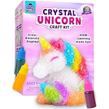 Crystal Growing Kit for Kids - Unicorn Birthday Gifts for 4 5 6 7 8 9, Science Kits for Kids Age 5-7, STEM Kits 6-8 Years Old, Fun Experiment Craft
