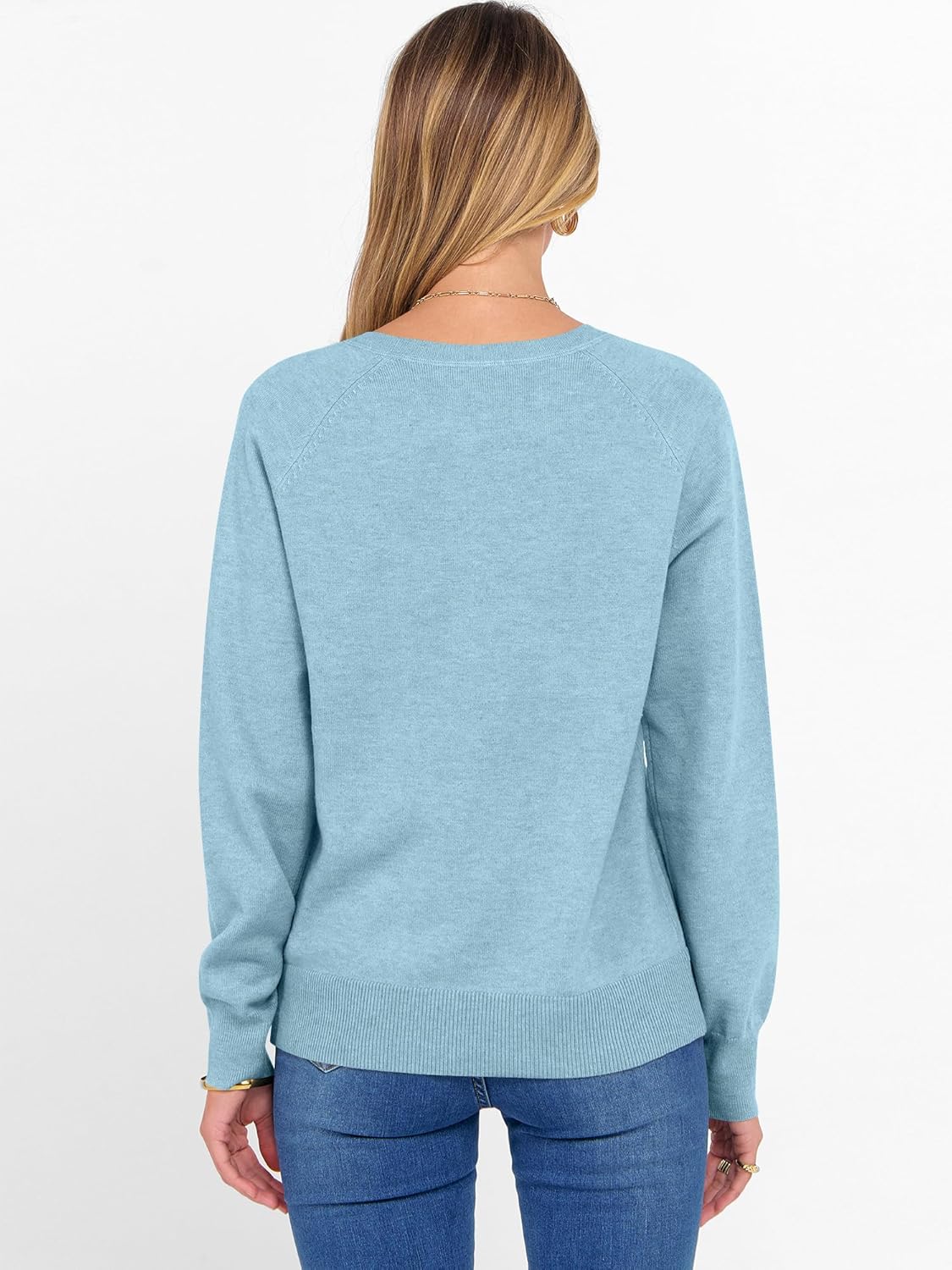 ANRABESS Sweater for Women Long Sleeve Crewneck 2026 Spring Winter Soft Loose Fit Basic Knit Pullover Sweaters Top Outfits