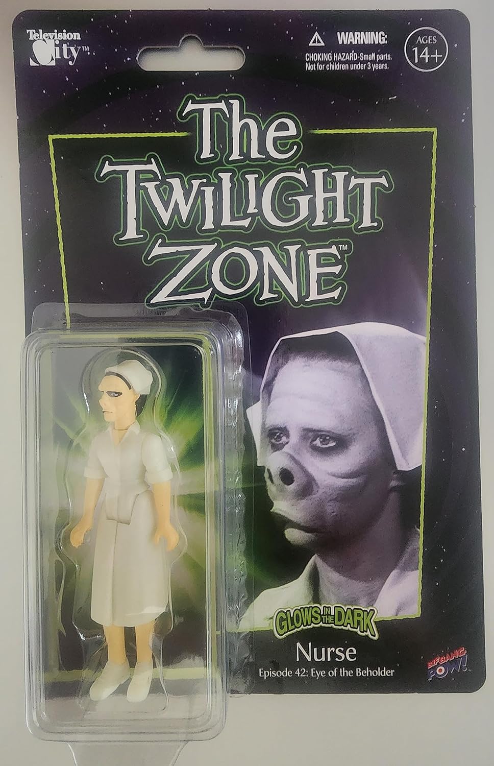 Twilight Zone Nurse 3-3/4 inch Glow-in-The-Dark Action Figure Entertainment Earth Exclusive
