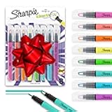 Clear View Highlighter Sticks, Chisel Tip, Assorted Fluorescent, 8 Count - School, Home, and Office Use, Teacher Supplies