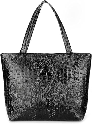 SUMGOGO Monedero y bolso para mujer cocodrilo Satchel grande hombro bolso de mano carteras