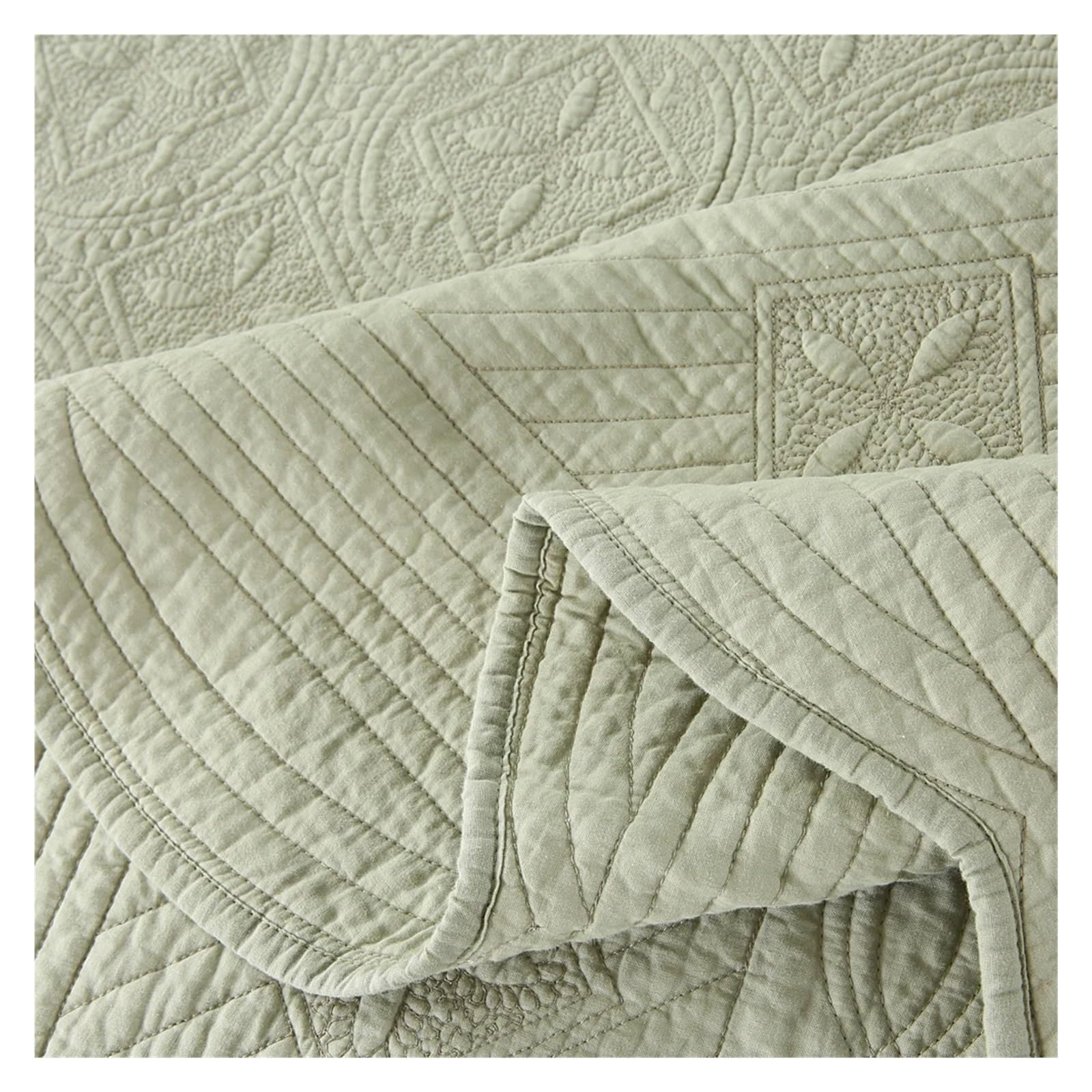 ADovz Copriletto in cotone 3 pezzi sul copriletto di lusso Biancheria da letto coppia trapunta set coprimaterasso coperta doppia copriletti e coperte,Lenzuola