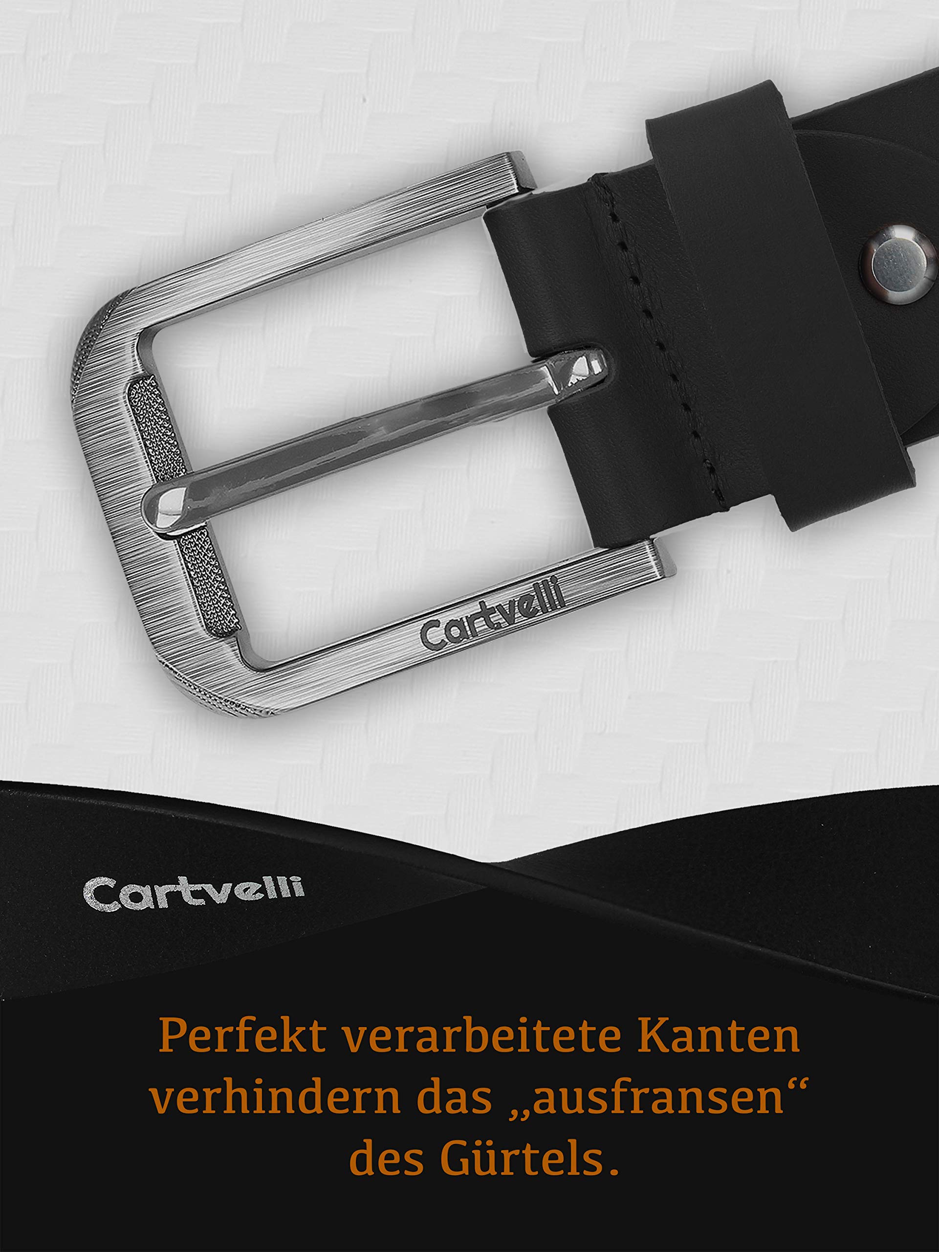 Premium Ledergürtel Herren Made in Germany mit Geschenkbox - Echtleder-Gürtel 40mm