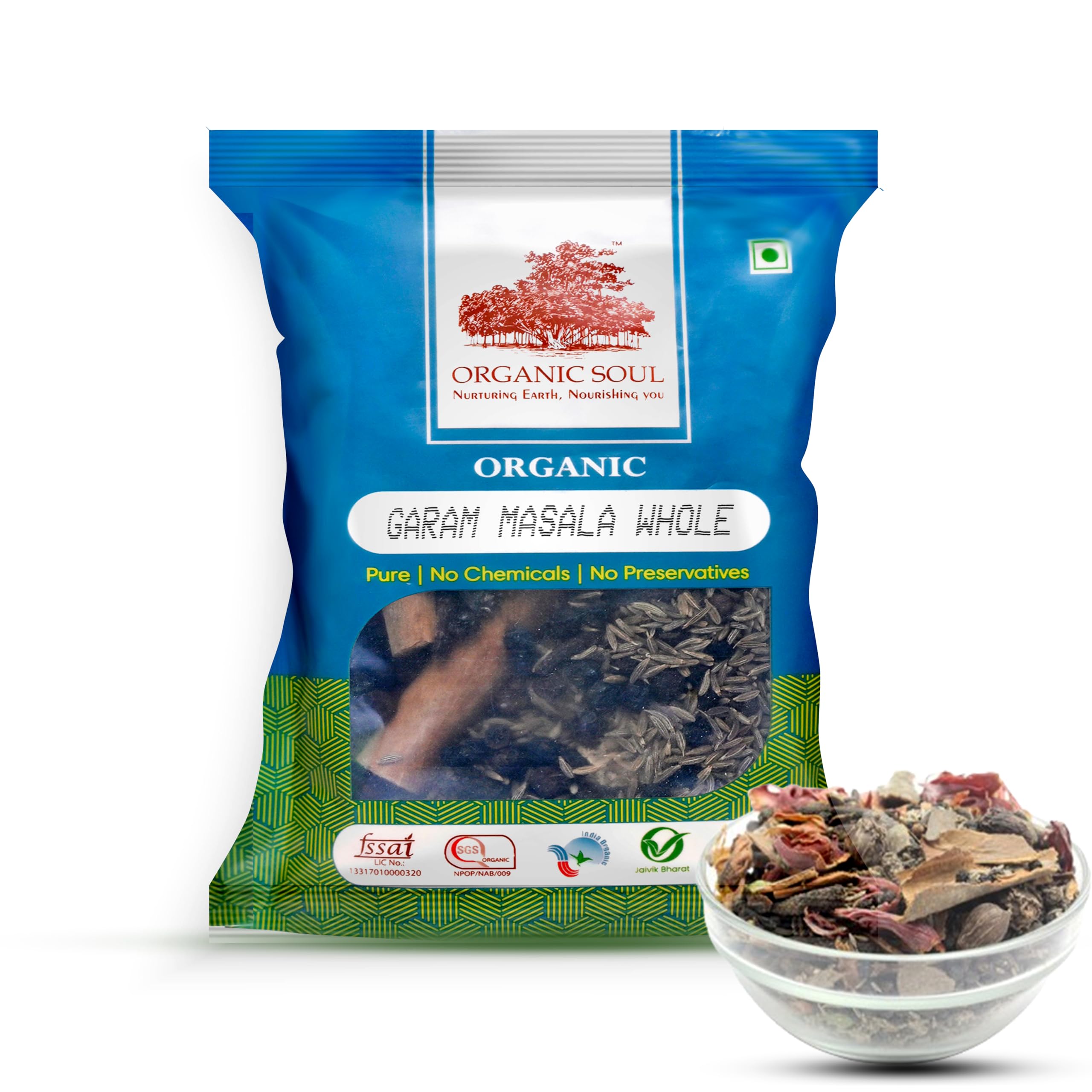 Organic Whole Garam Masala Spices 100g | Khada Masala | Sabut Garam Masala Mix (100gm) 100% Organic Cooking Spice (B09Z6VLZ2M) Amazon Price History, Amazon Price Tracker