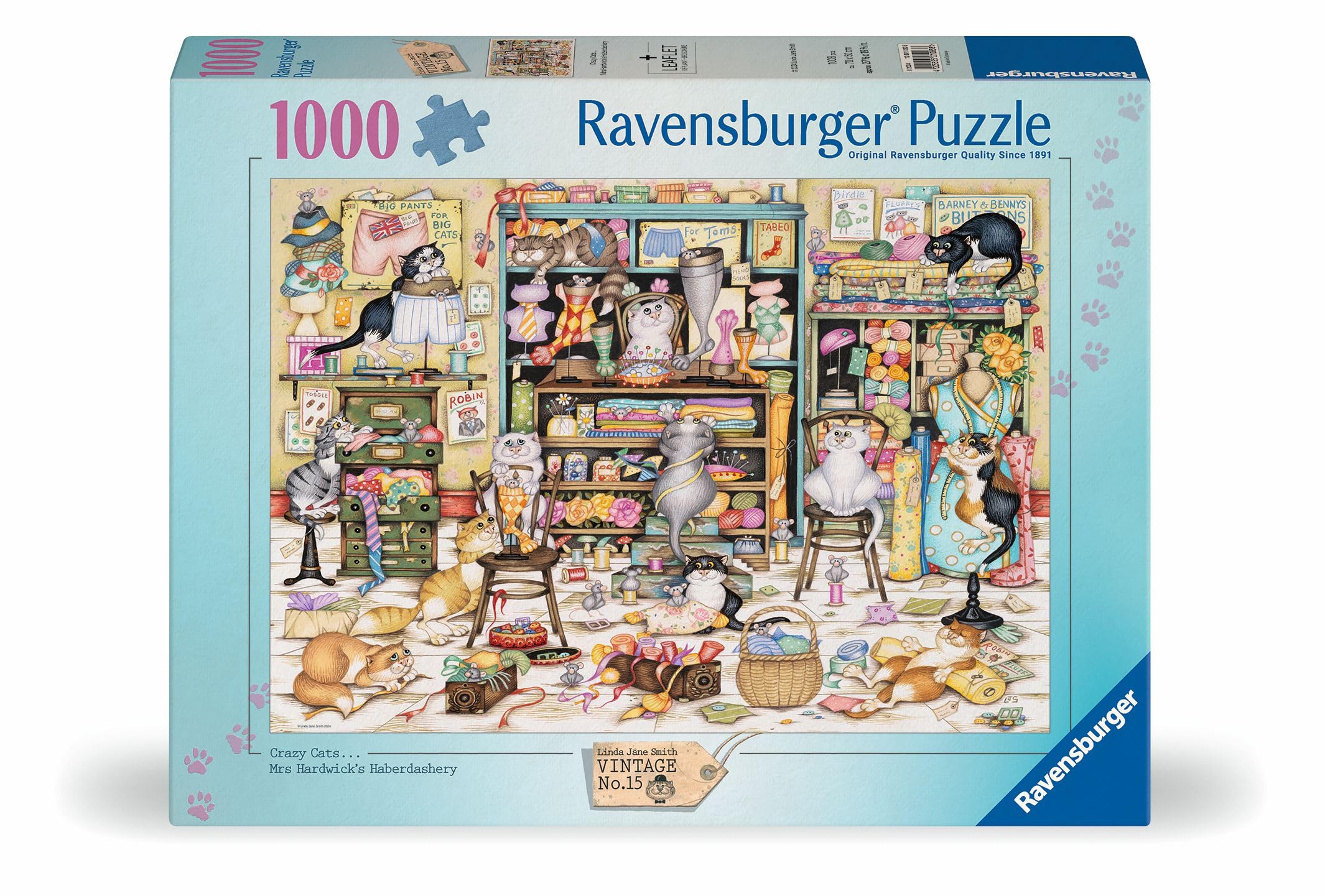 Amazon.com: Ravensburger Crazy Cats Mrs Hardwick's Haberdashery
