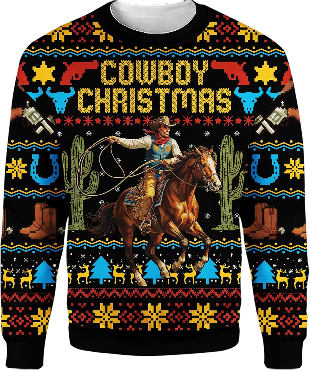Funny Birthday Boy Jesus Christmas Sweatshirt, Religious Humor Fake Ugly Sweater Gift for Men Women Holiday Party