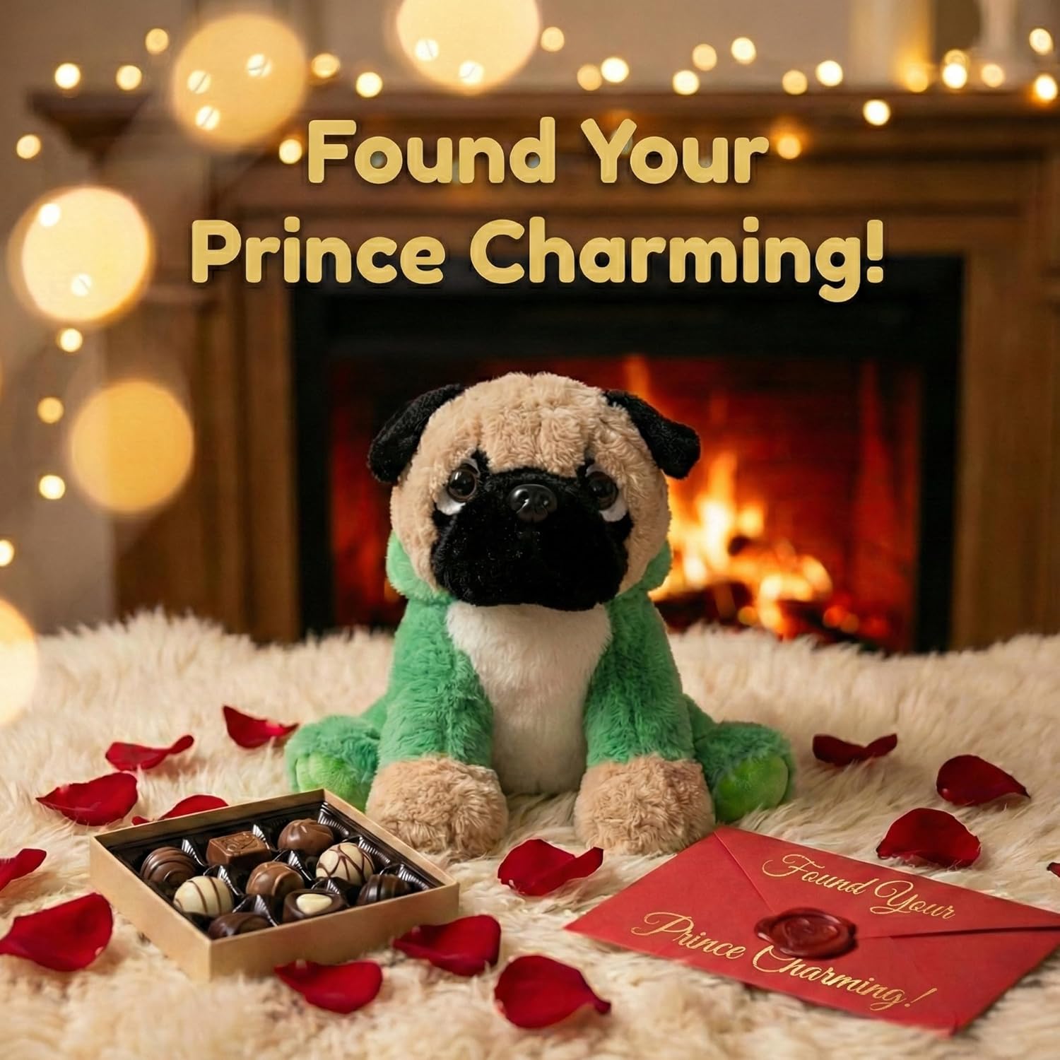 Frog Pug Stuffed Animal 10 Inch, Soft Plush Dog Toy with Adjustable Hood, Ugly Cute Puppy Figure for Kids Girls Boys, Green Froggy Bedtime Companion & Birthday Gifts for Pug Lovers