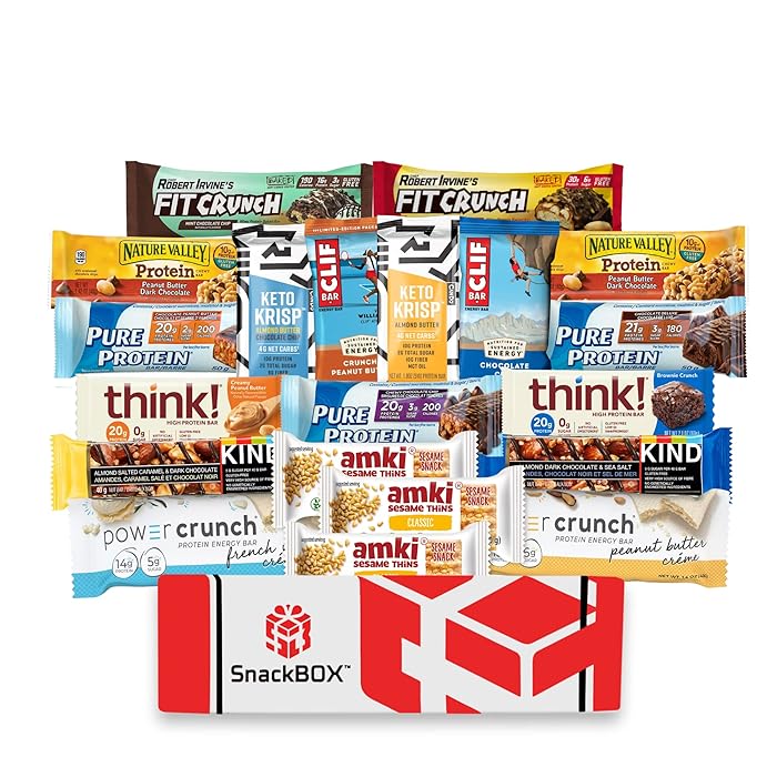 Buy Healthy Protein Bars Fitness BOX, Cookies, Snacks Care Package