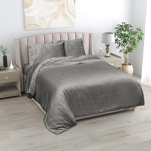 Miniatura 1 de Linenwalas Juego de sábanas de eucalipto tamaño individual XL, sábanas refrescantes transpirables, sábanas clásicas de primera calidad de lyocell