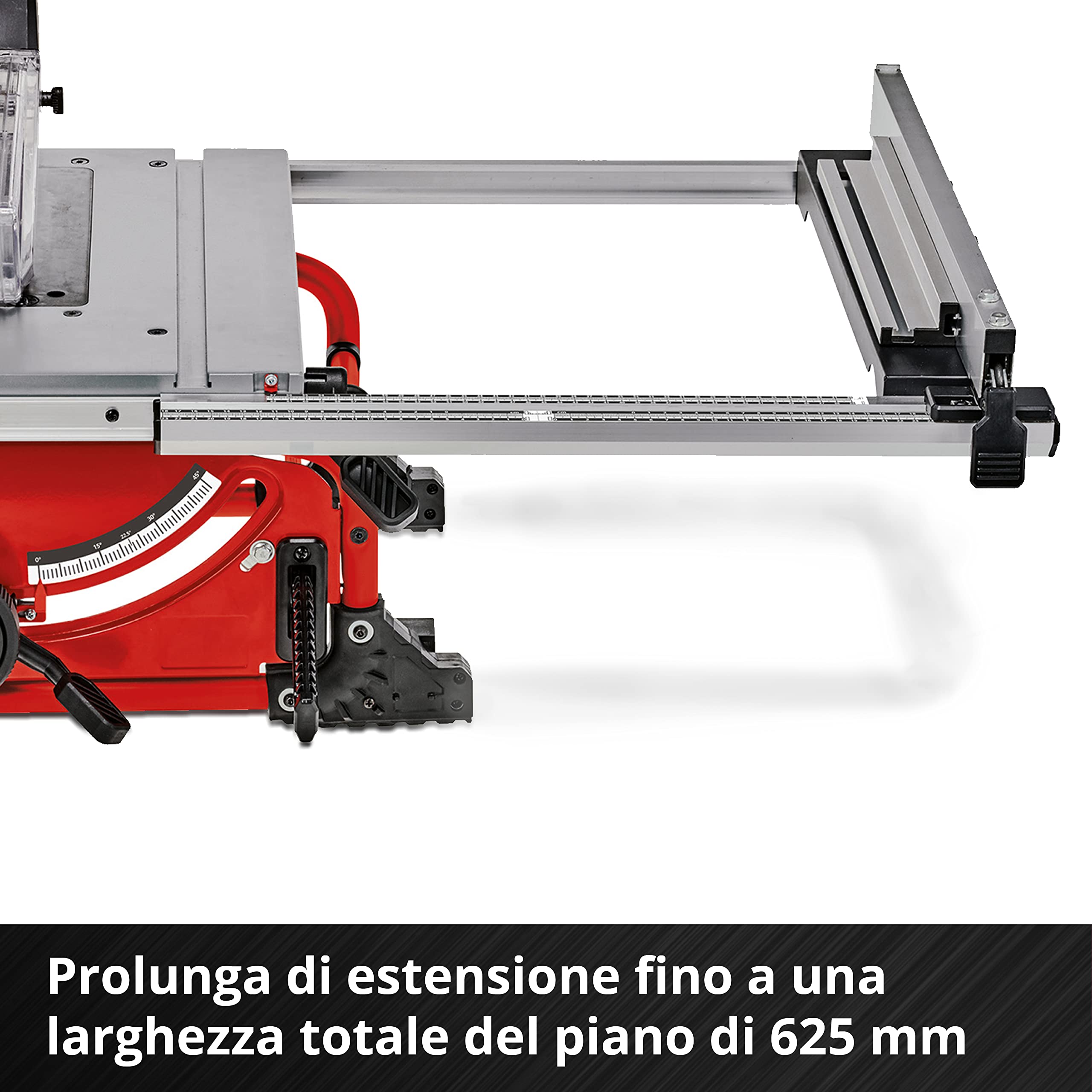 Einhell TE-TS 36/210 Li-Solo Sega circolare da banco a batteria Power X-Change (18V,giri al min. 3800, lama Ø210 x Ø30, taglio max 70 mm, guida angolare, senza batteria e caricabatteria)